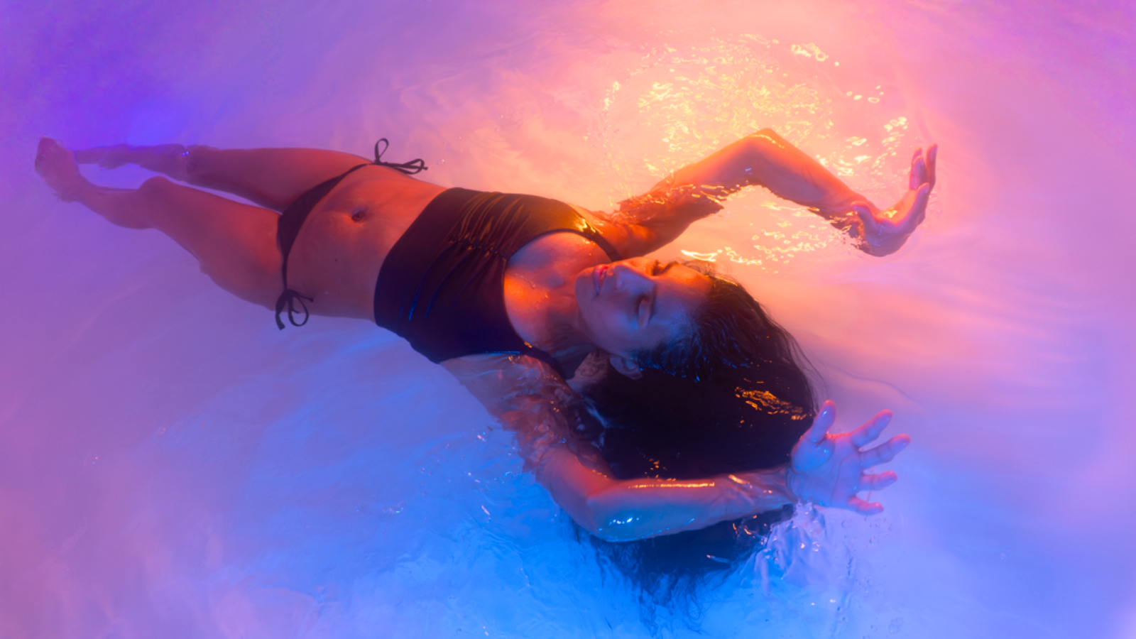 Private float therapy suite prepared for a relaxing float session